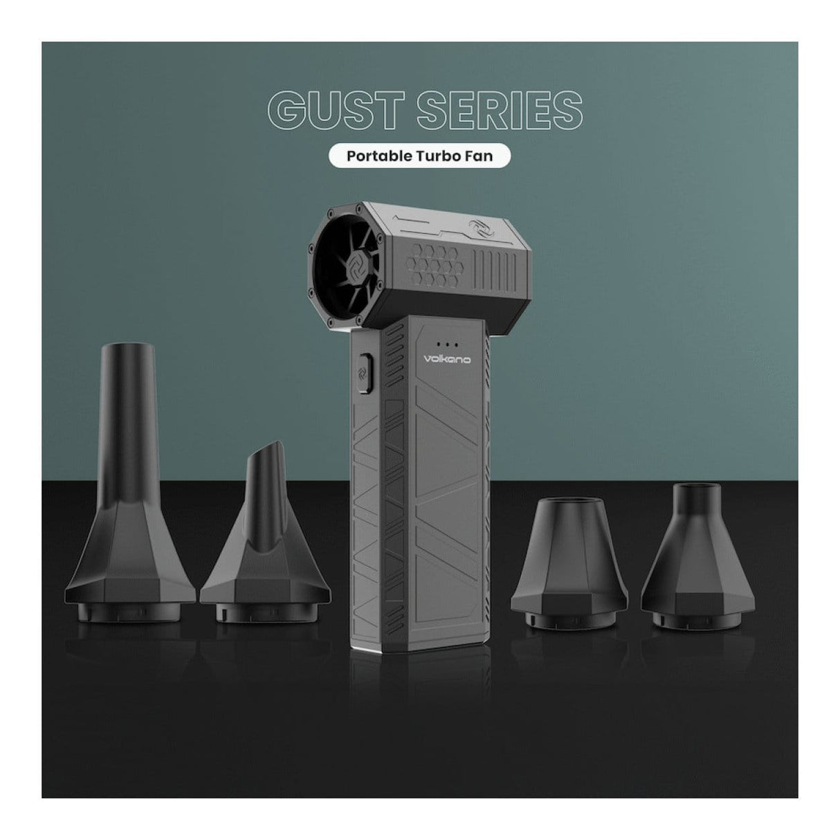 Volkano Gust Series Portable Turbo Fan Black VK-6101-BK