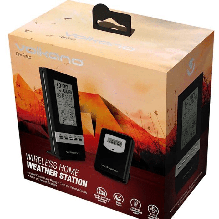 Volkano Dew Series Wireless Home Weather Station Black VK-6300-BK