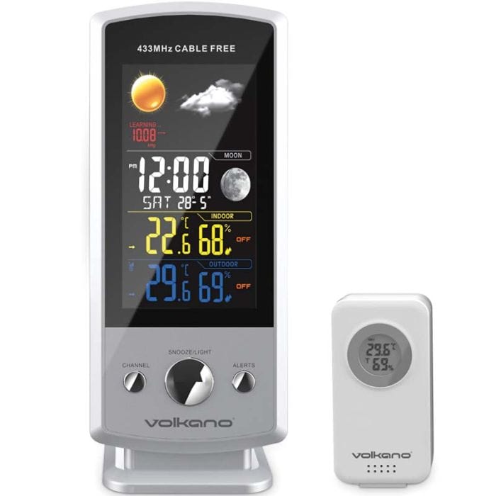 Volkano Drizzle Series Weather Station White VK-6301-WT