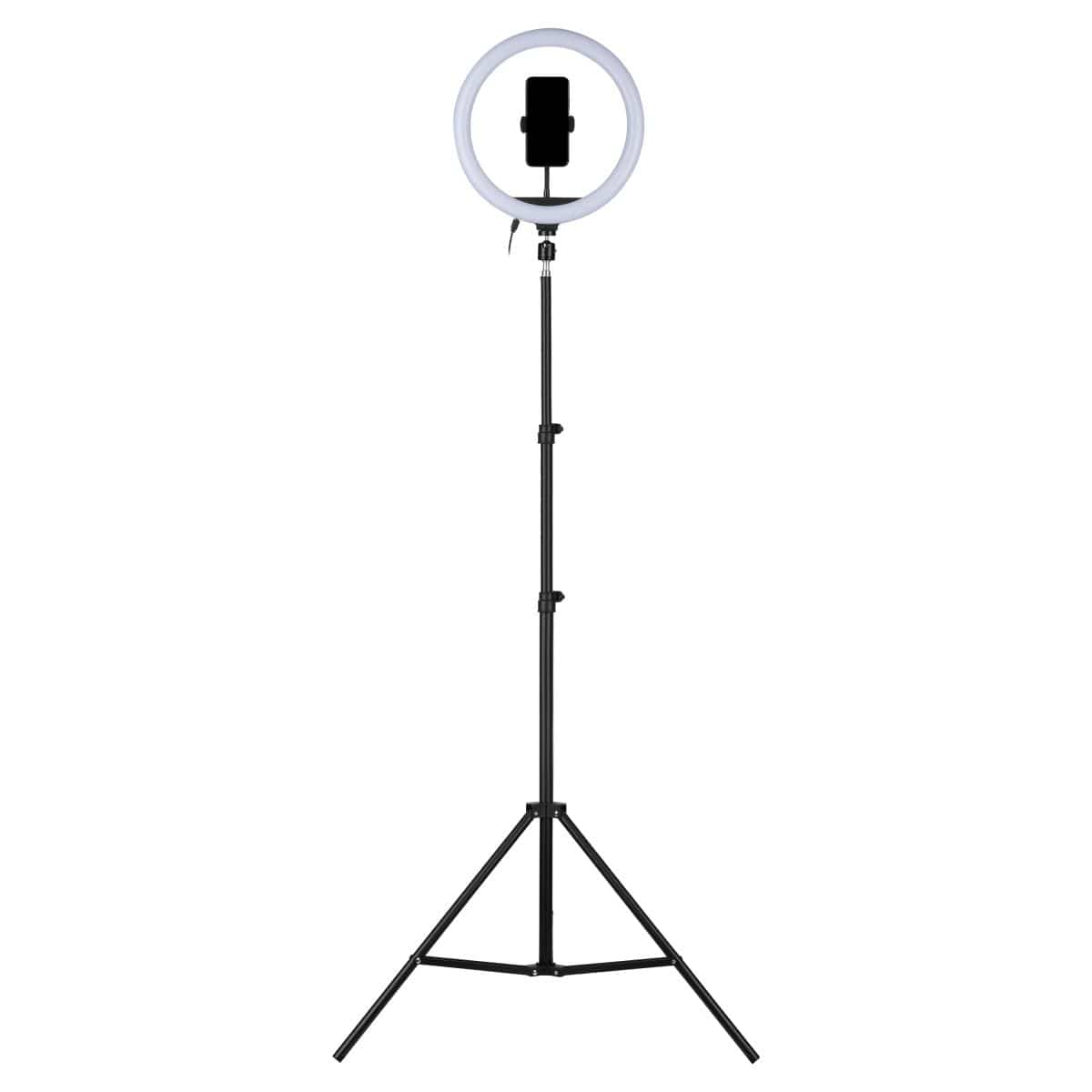 Volkano Insta Series 12-inch Ring Light on Tripod Black VK-6510-BK