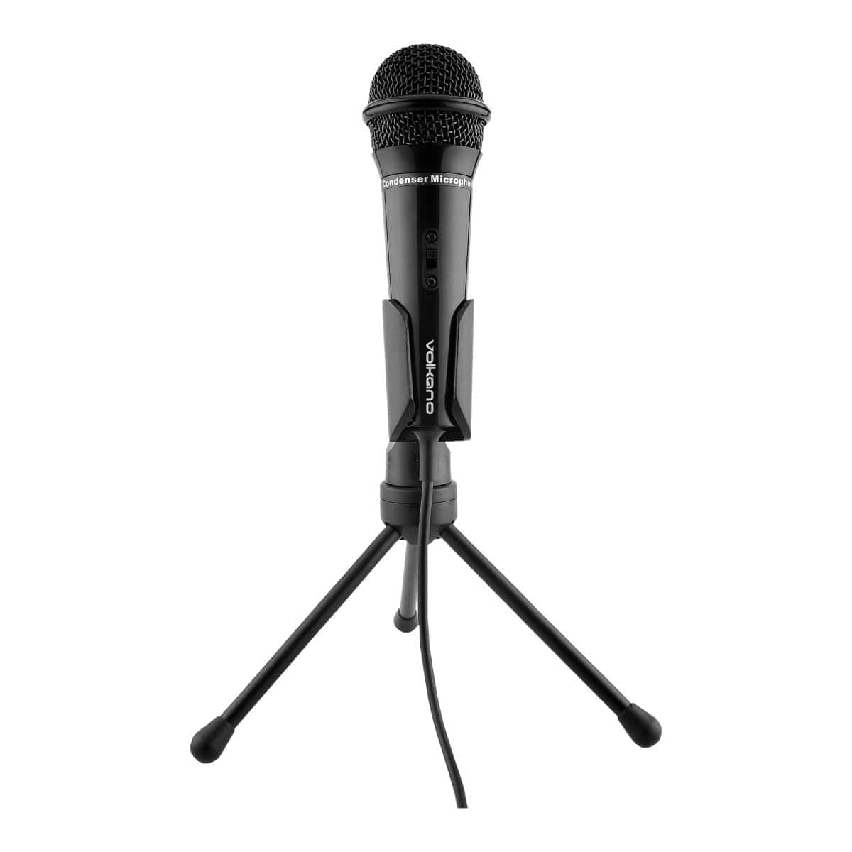 Volkano Stream Vocal Microphone with Tripod Stand VK-6519-BK