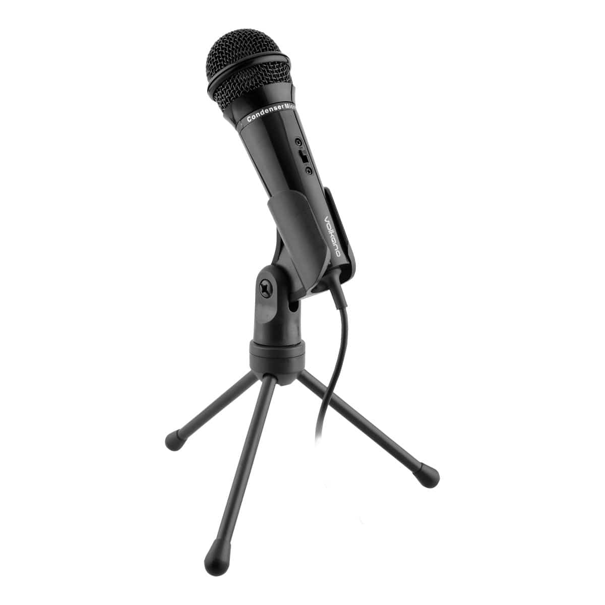 Volkano Stream Vocal Microphone with Tripod Stand VK-6519-BK