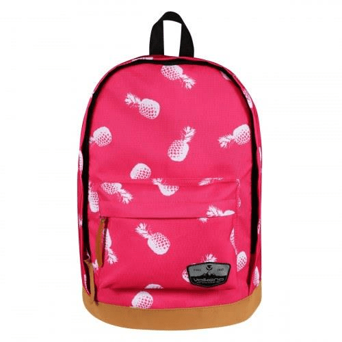 Volkano Suede Series Pineapples Theme Backpack Pink VK-7042-PK