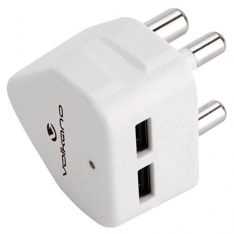 Volkano Current Series Double USB Wall Charger VK-8008-WT(V2)