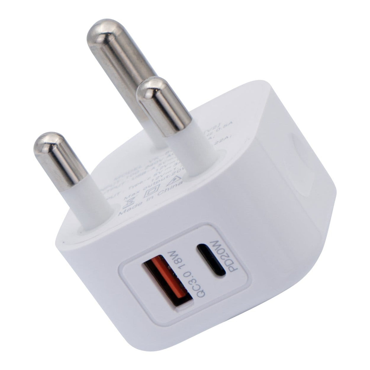 Volkano Current Plus Series 4.2A Dual USB 3-pin Wall Charger White VK-8014-WT
