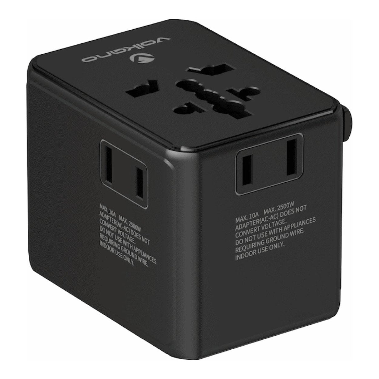 Volkano Jetsetter Series 70W PD Travel Adaptor Black VK-8027-70-BK