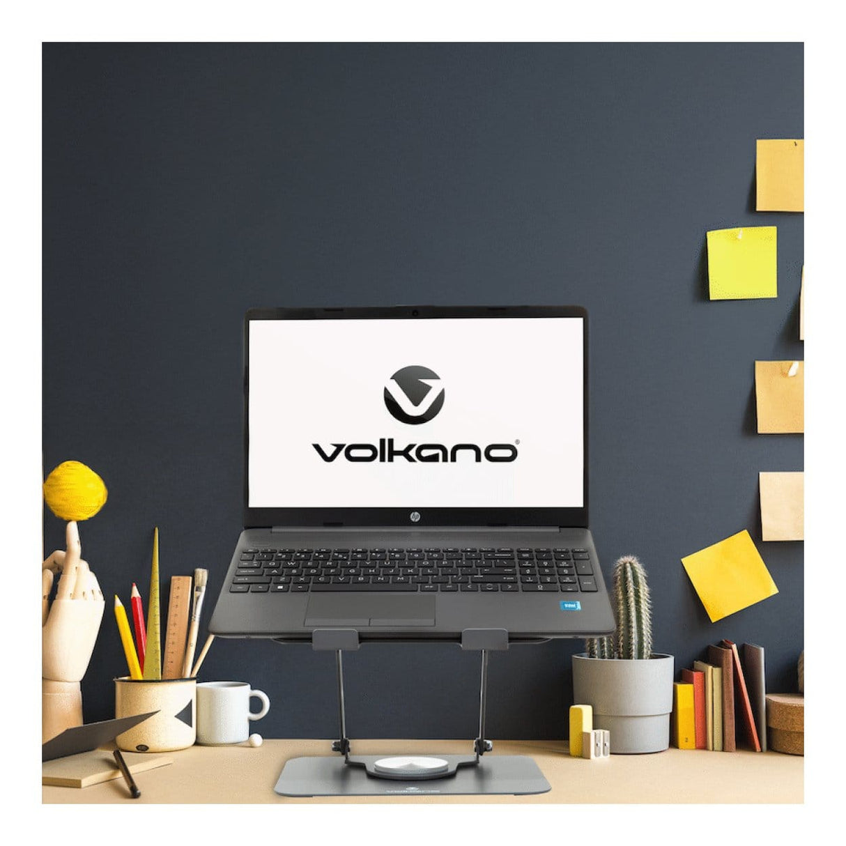 Volkano Pivot Series Aluminium Adjustable Notebook Stand VK-8149-SL