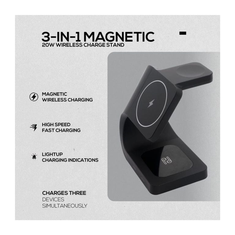 Volkano Gravity 3-in-1 Wireless Charger VK-8401-BK