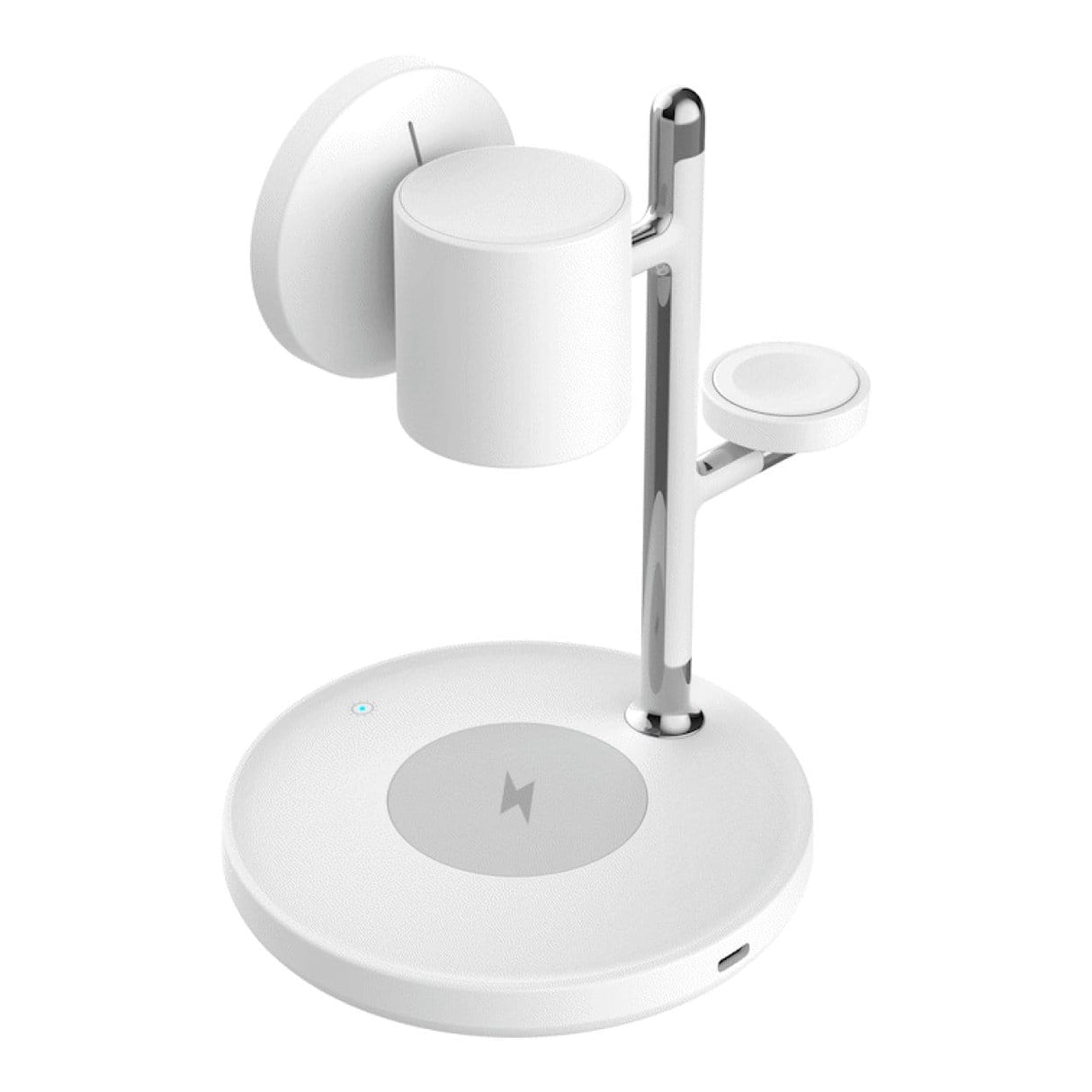 Volkano Lumen Series 3-in-1 25W Qi2.2 Wireless Charging Station White VK-8404-WT
