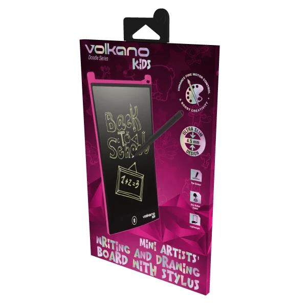 Volkano Kids Doodle Series 8.5-inch Drawing Board Pink VK-850-PK