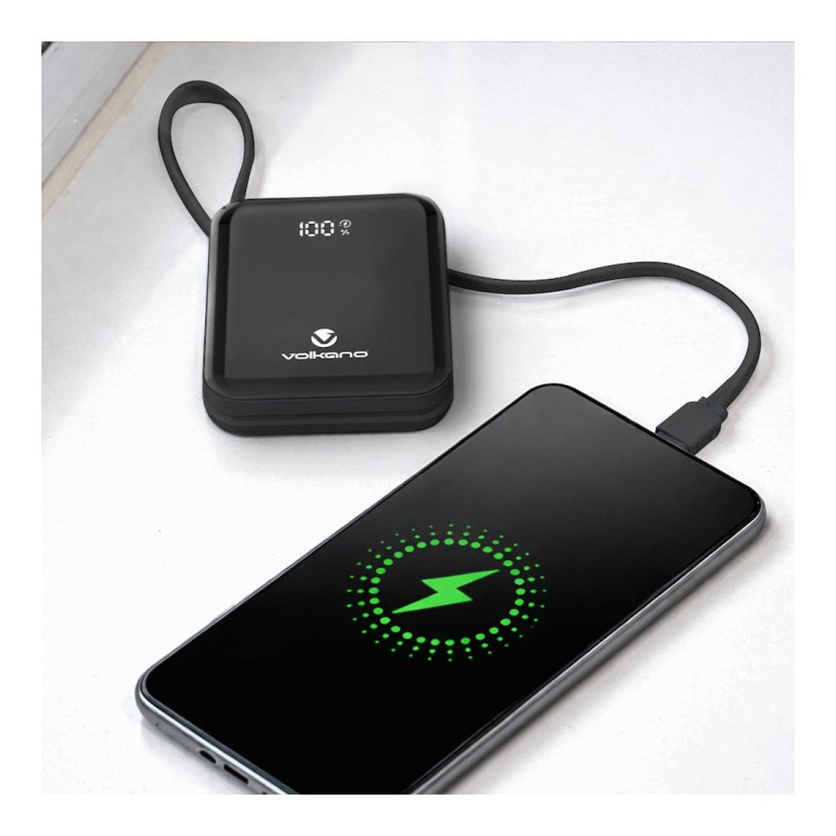 Volkano Solace Series 10000mAh Powerbank Black VK-9039-BK