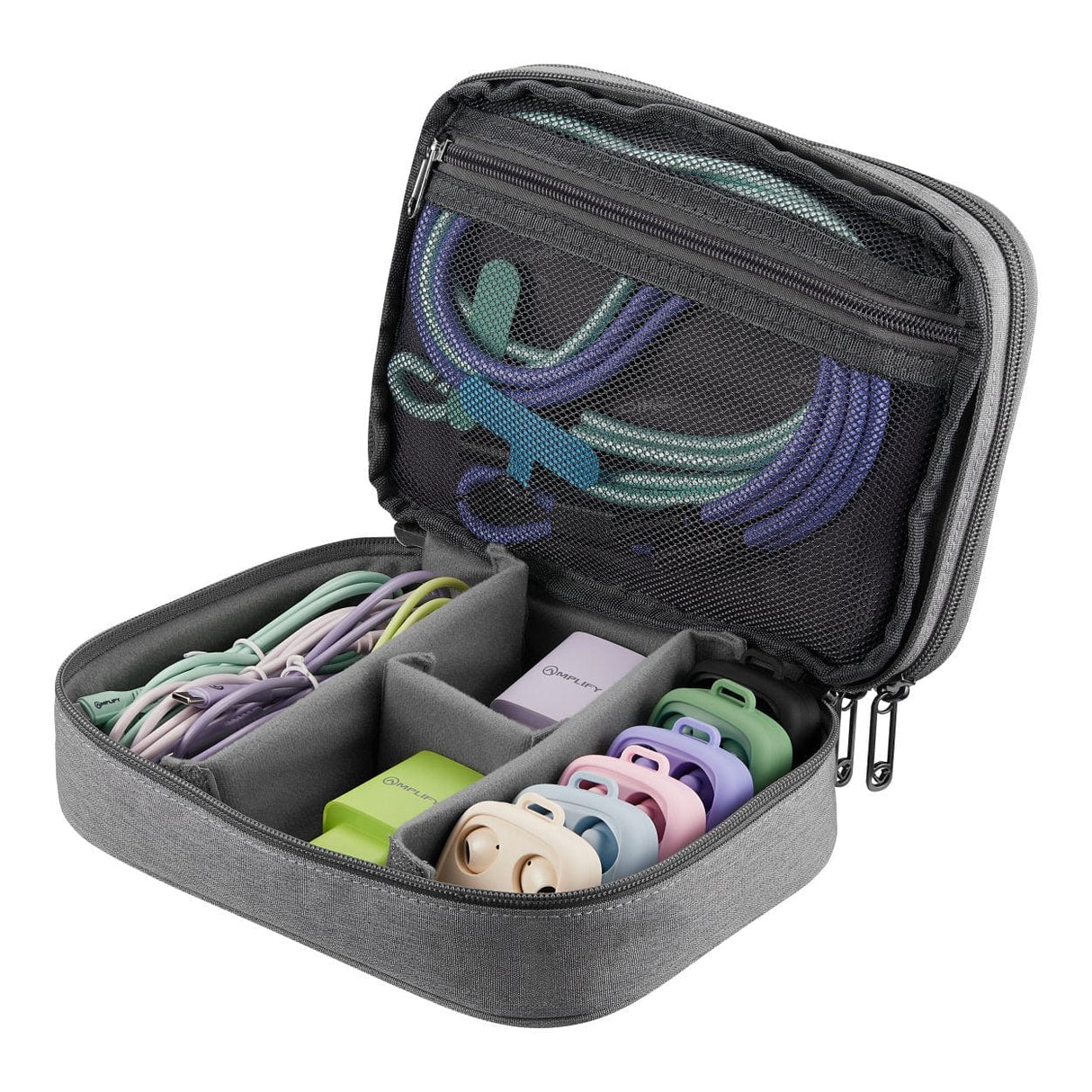 Volkano Cable Organiser Large Grey VK-9303-GR