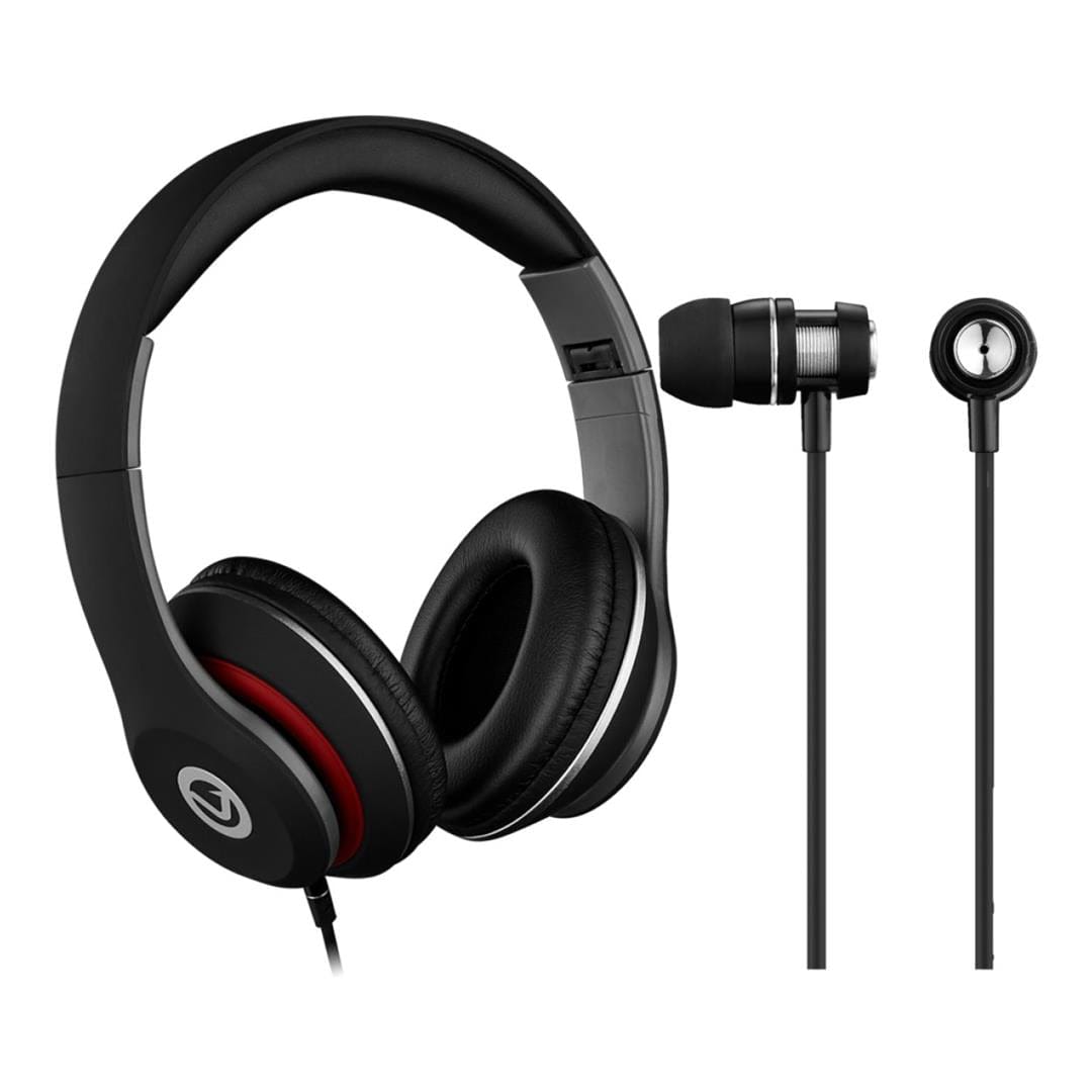 Volkano Keep It Wired Series Falcon Headsets with Alloy Stereo Earbuds VK-BUN-02(V1)