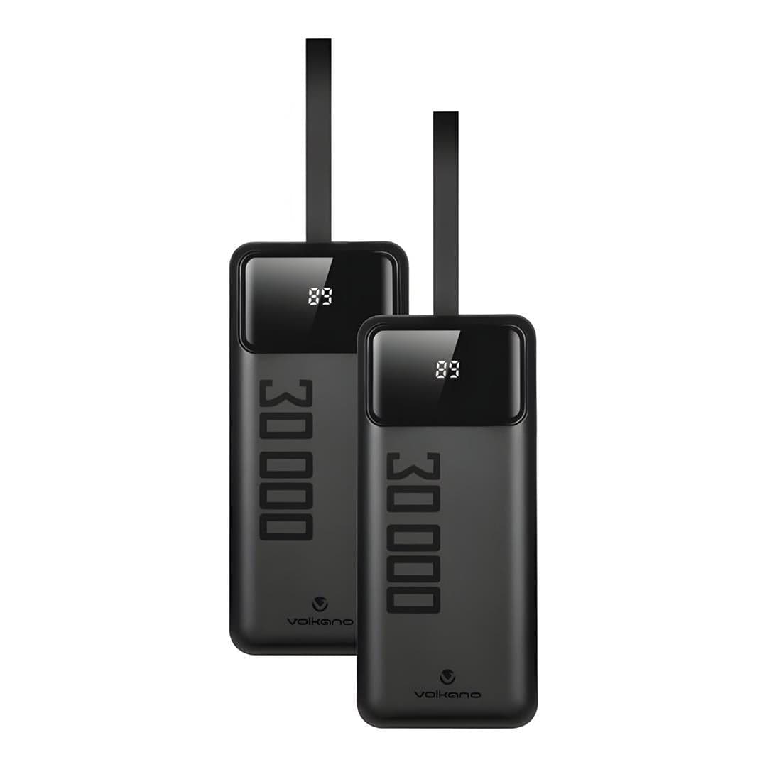 Volkano Punch Series 30000mAh Power 2-pack Black VK-BUN-88