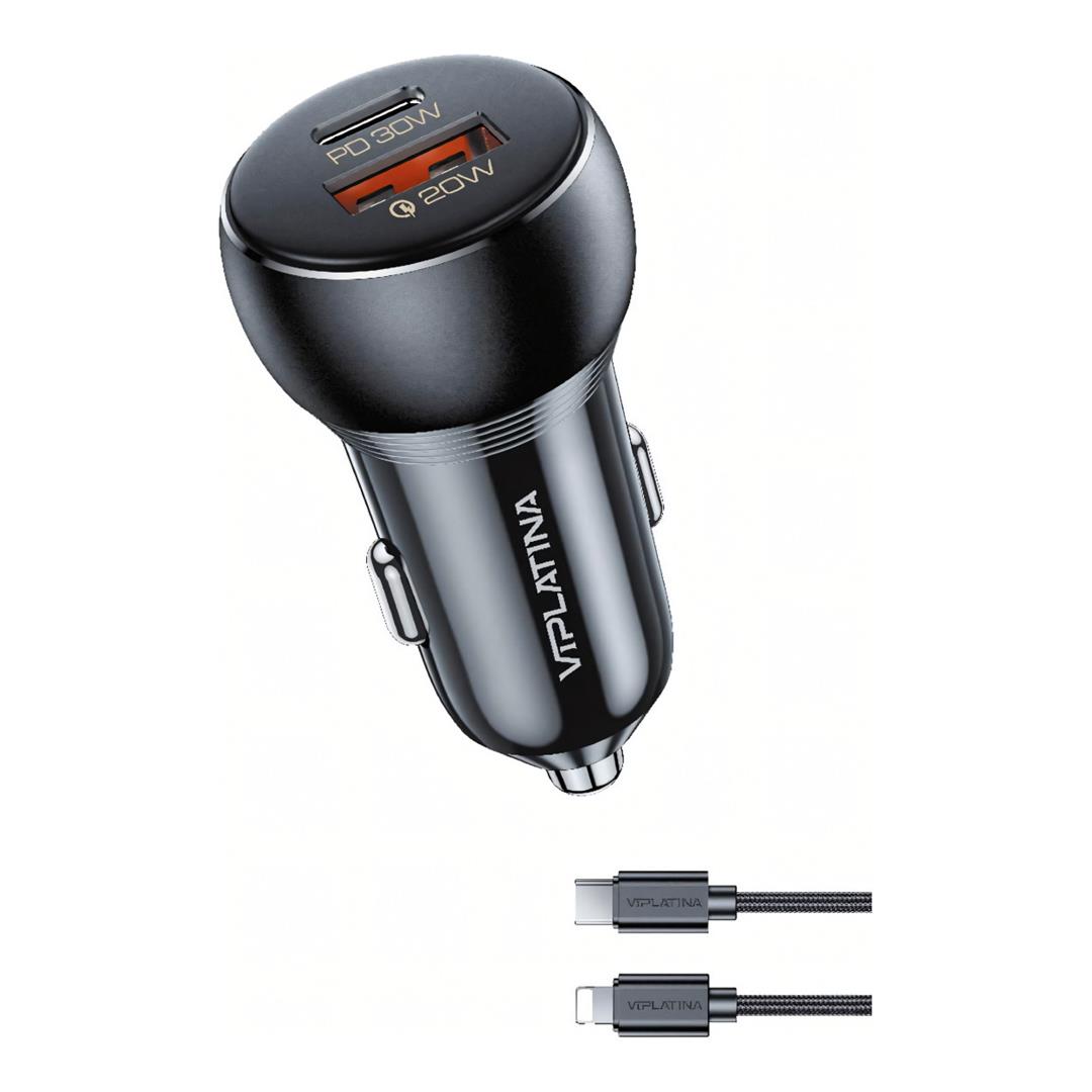 VIPLATINA VK26L 50W USB-A/C Super Fast Car Charger