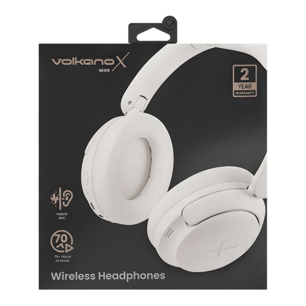 VolkanoX Nexis Hybrid Active Noise Cancelling Headphones - Nude VKX-2097-ND