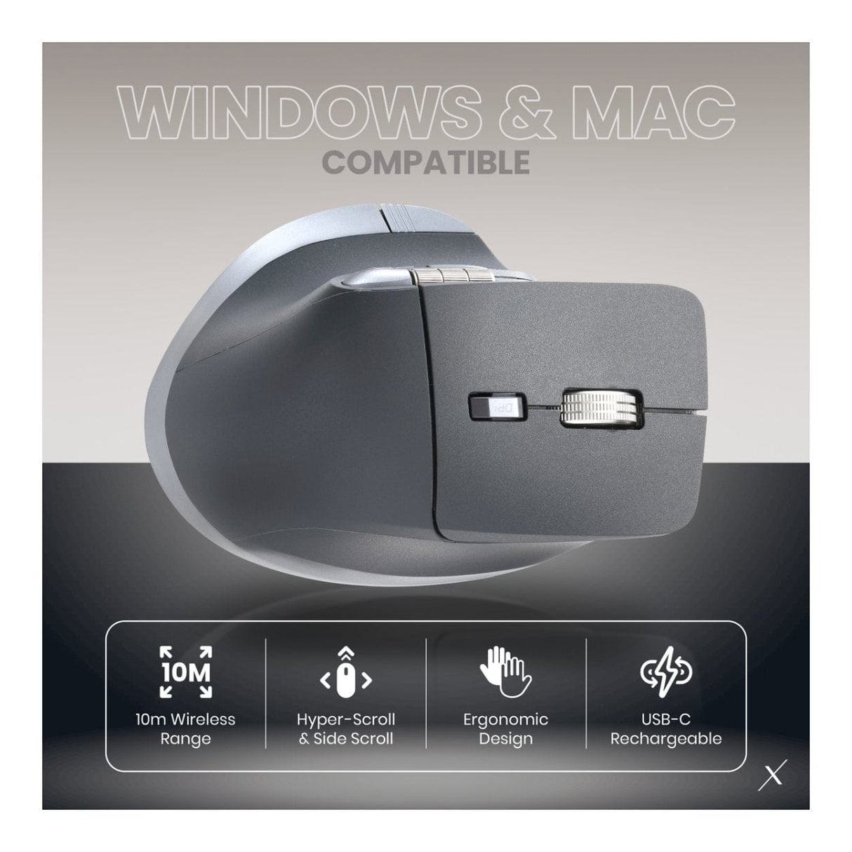 Volkano Genesis Series Bluetooth Wireless Mouse Black VKX-215-BK