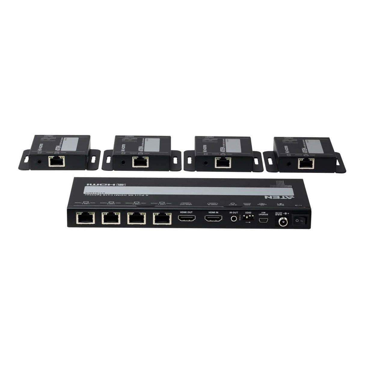 Aten VS1824KIT 4-port 4K HDMI Cat 6 Splitter with Receivers