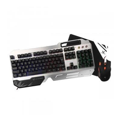 Volkano VX Gaming Combat Series Metal Keyboard and Mouse Combo VX-101-BKSL
