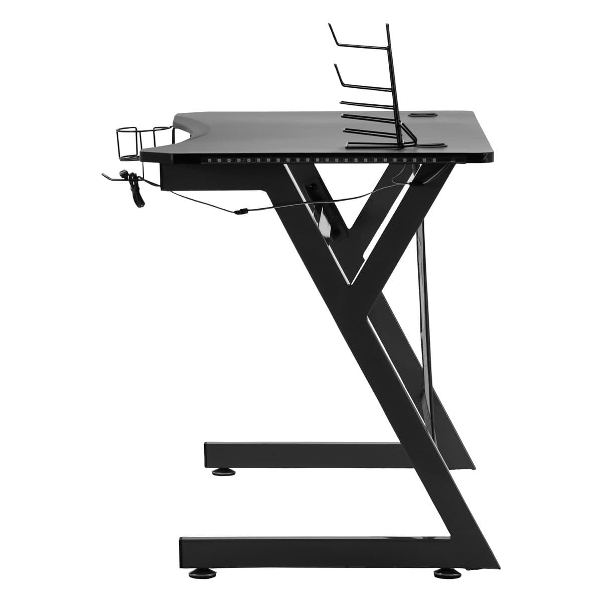 Volkano VX Gaming Balder Series Gaming Desk with RGB Lighting VX-165-BK