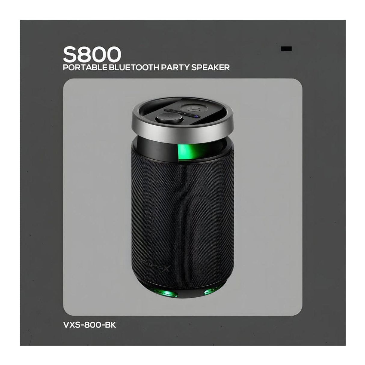 VolkanoX S800 Portable Bluetooth Party Speaker VXS-800-BK