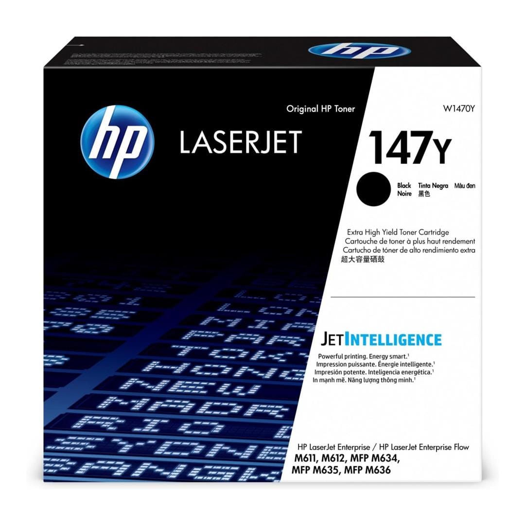 HP 147Y Black Toner Cartridge 42,000 Pages Original W1470Y Single-pack