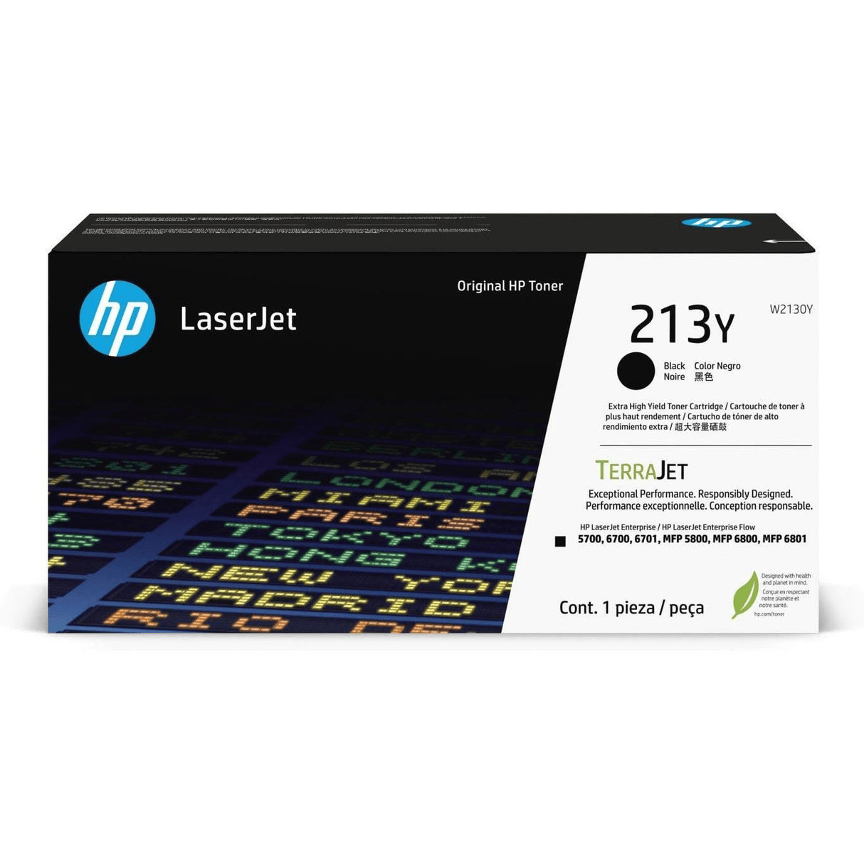 HP 213Y LaserJet Black Extra High Yield Toner Cartridge 12,000 Pages Original W2133Y Single-pack