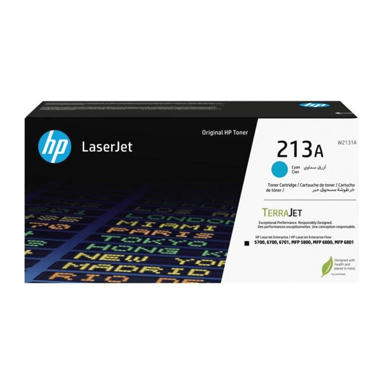 HP 213A LaserJet Cyan Toner Cartridge 3,000 pages Original W2131A Single-pack