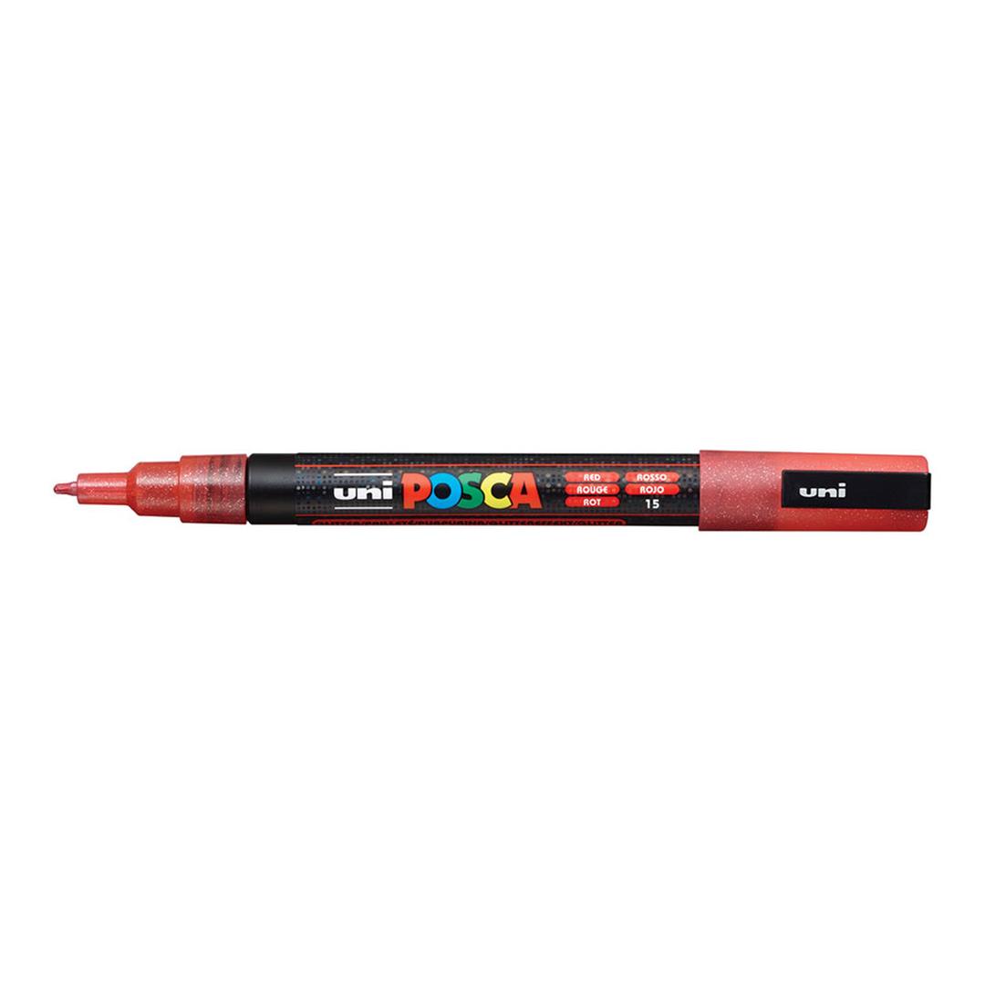 POSCA PC-3M Bullet Tip 0.9-1.3mm Water Based Paint Marker - Red 6-pack WBM-PC3M-RED