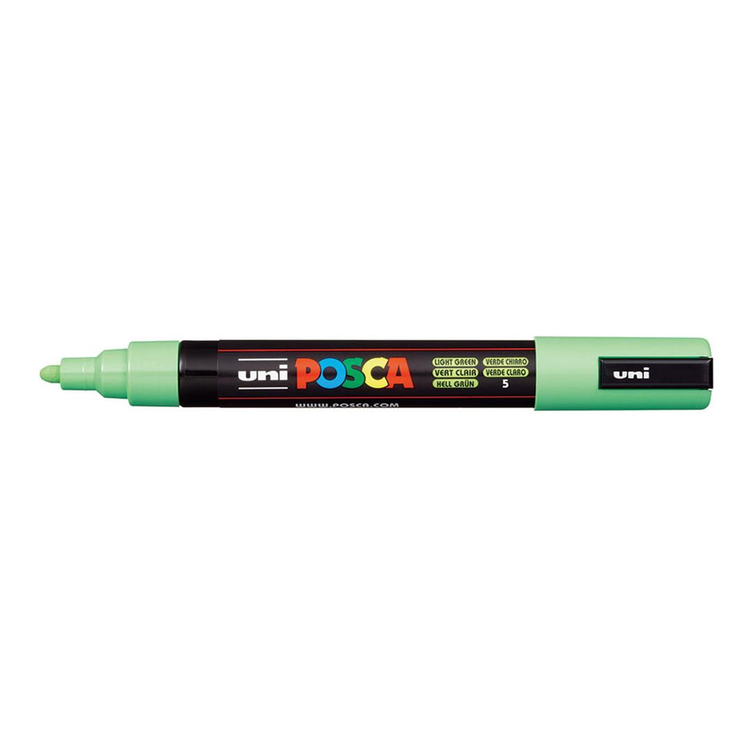 POSCA PC-5M Bullet Tip 1.8-2.5mm Medium Water Based Paint Marker - Light Green 6-pack WBM-PC5M-LGRN