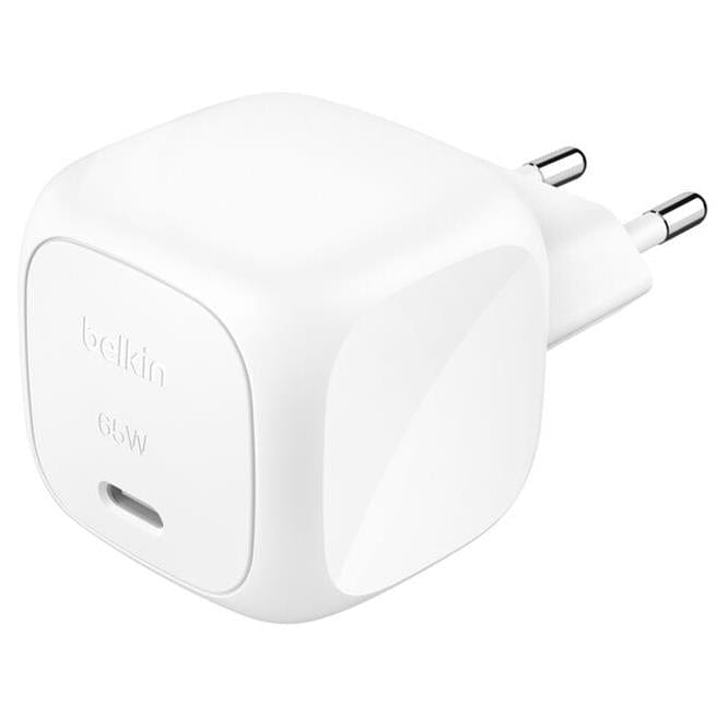Belkin 65W BoostCharge Mobile Device AC Fast charging Indoor Wall Charger White WCA011KQWH