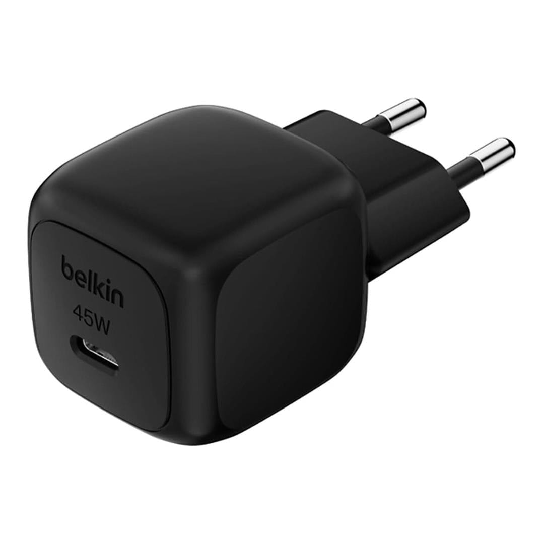 Belkin BoostCharge 45W Type-C Wall Charger with Type-C Cable Black WCA013KQ1MBK-B6