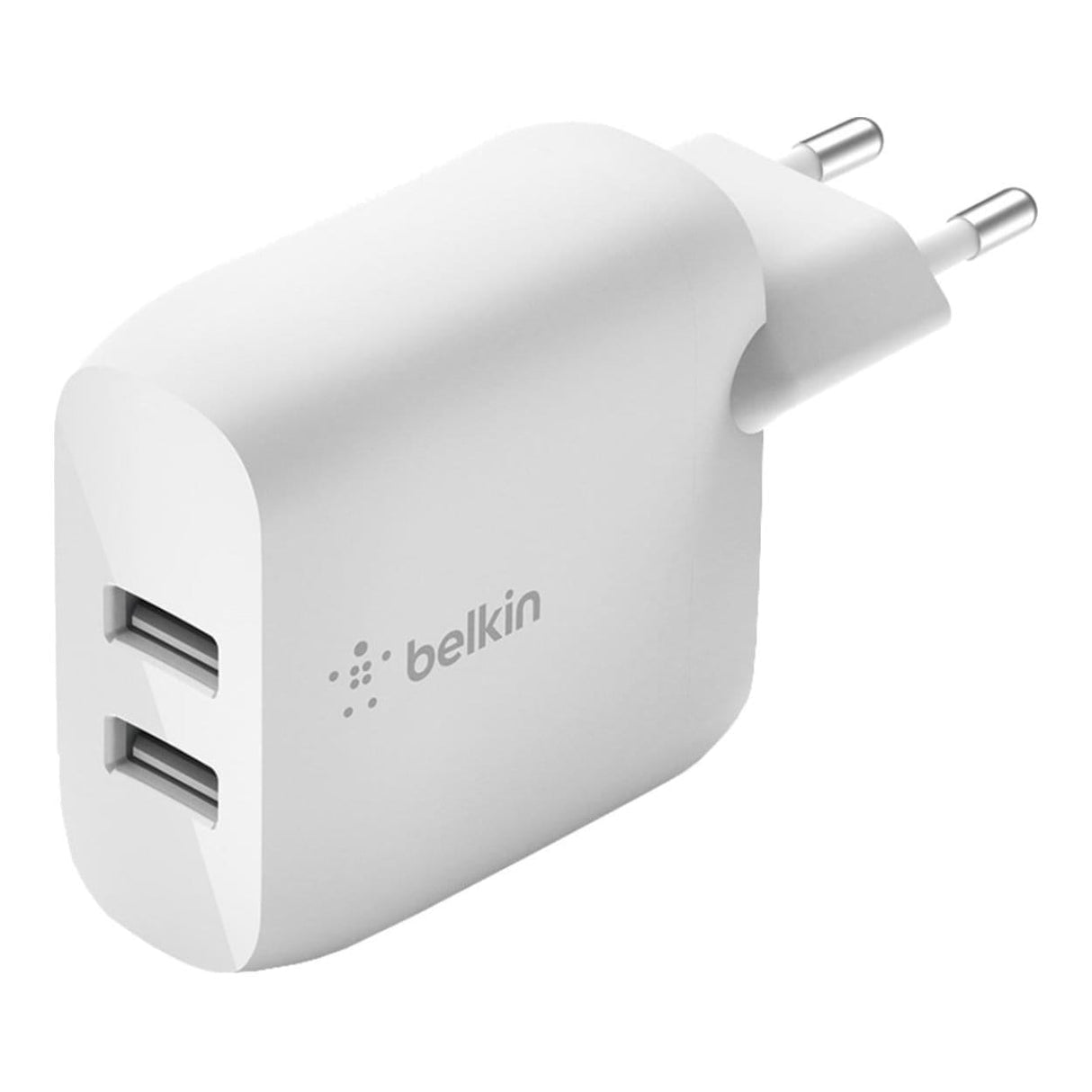 Belkin 24W Dual USB-A Wall Charger White WCB002VFWH