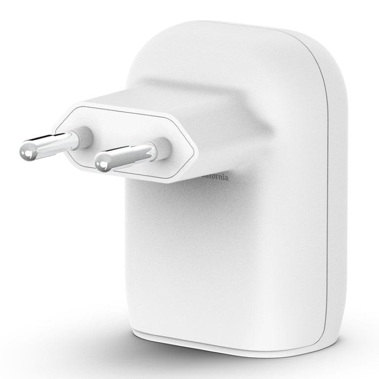 Belkin BoostCharge 37W Dual-port USB Type-A and Type-C with PPS Wall Charger White WCB007VFWH