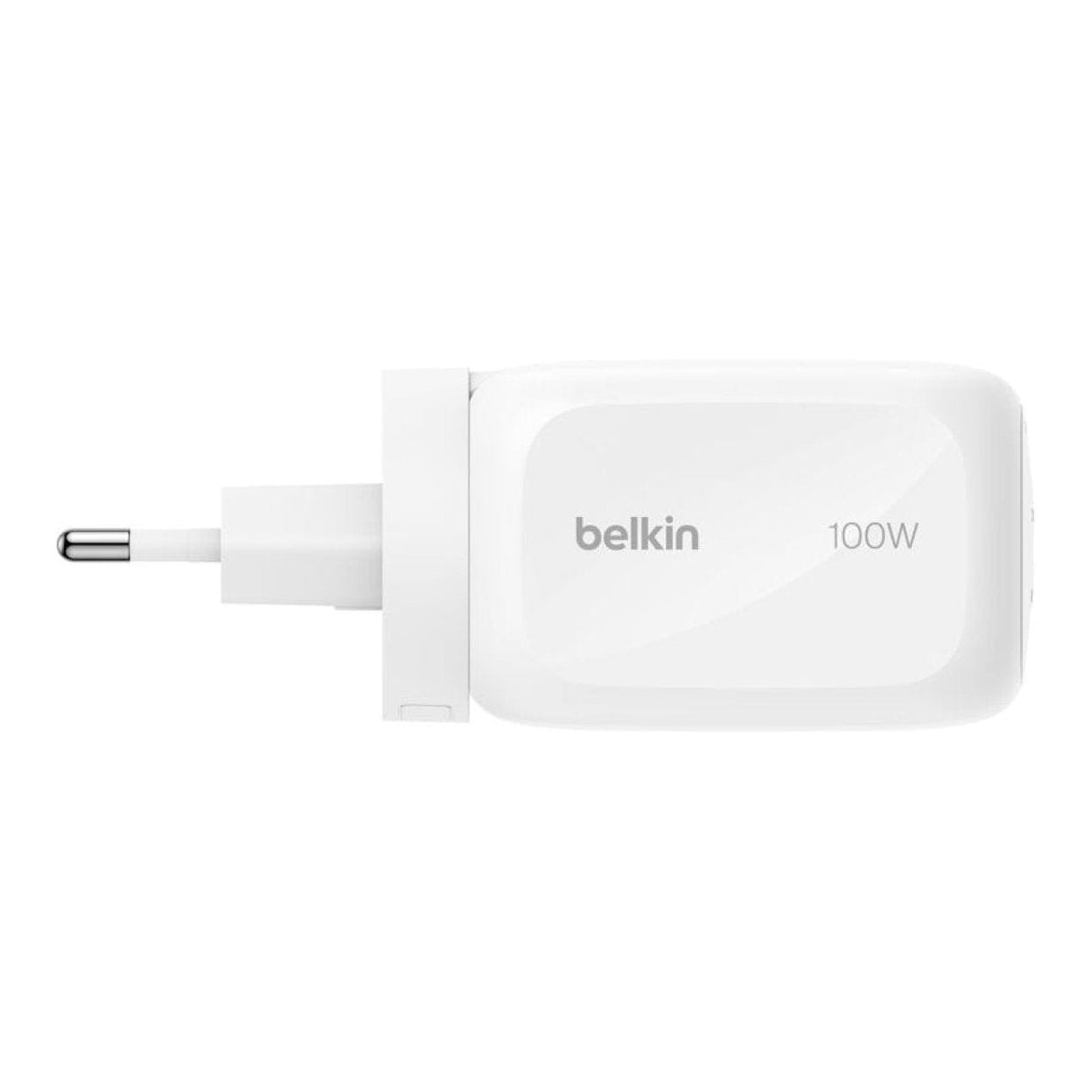 Belkin 3-Port 100W GaN Wall Charger Travel Adapter Kit White WCH016HQWH