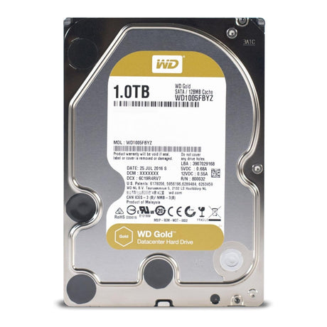 WD Gold 3.5-inch 1TB Serial ATA III Internal Hard Drive WD 1005FBYZ