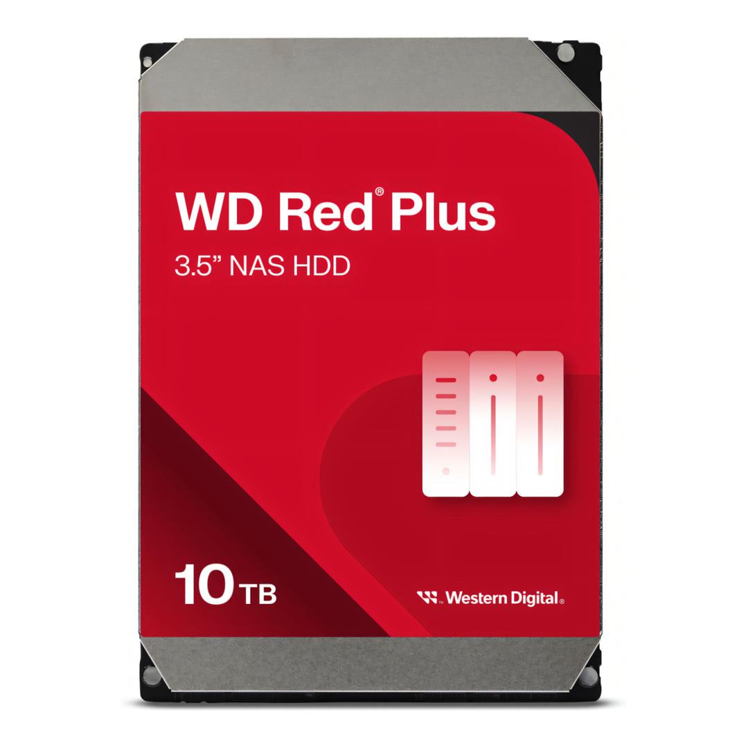 Western Digital WD Red Plus 3.5-inch 10TB SATA III NAS Internal Hard Drive WD100EFGX
