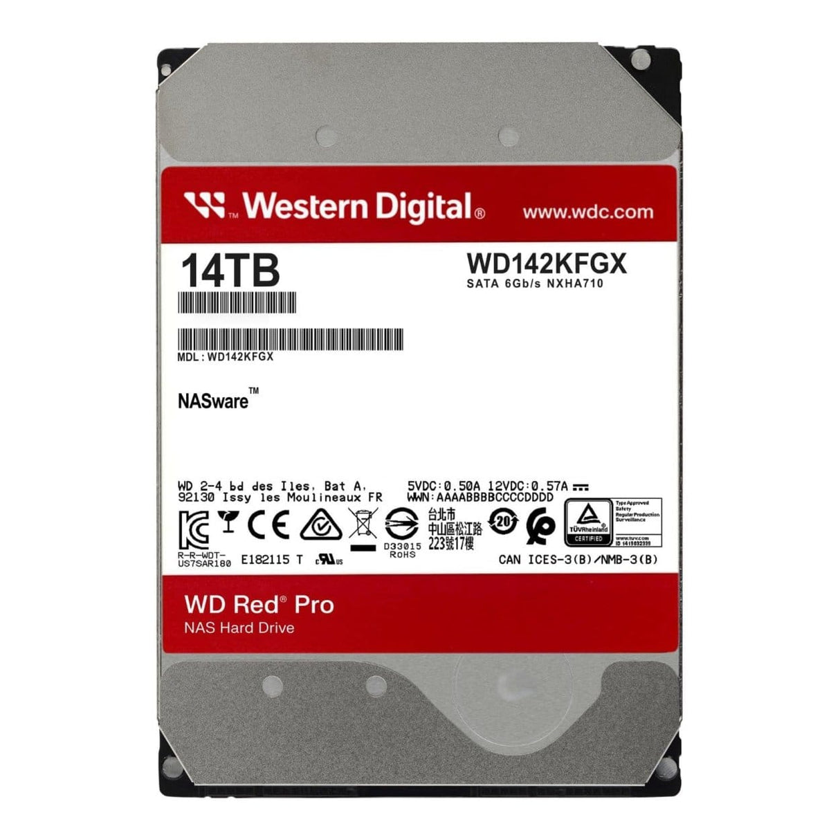 WD Red WD142KFGX 14TB 3.5-inch Serial ATA III Internal Hard Drive