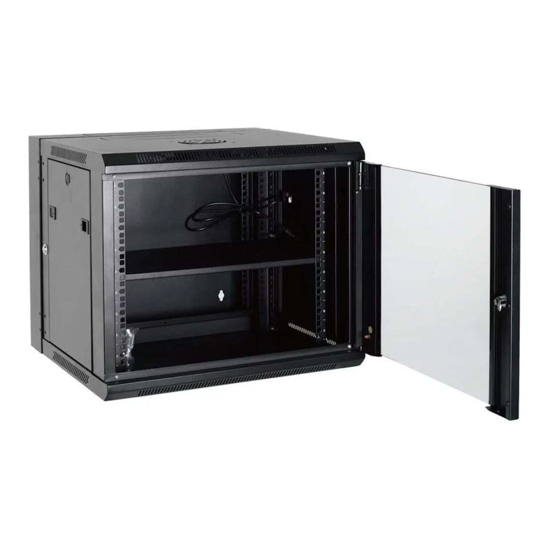 Acconet 9U Unassembled Fixed Wall Mount Swing Box 450mm WD2-6509