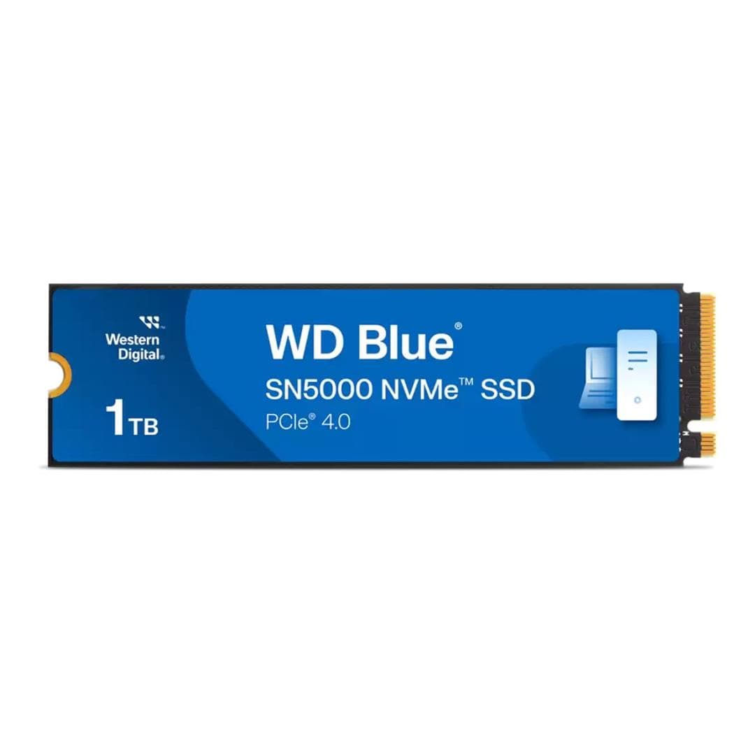 WD Blue SN5000 M.2 1TB PCIe 4.0 NVMe Internal SSD WDS100T4B0E