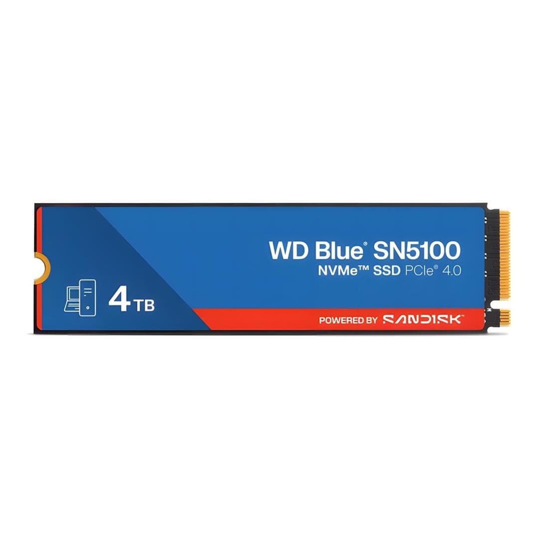WD Blue SN5100 4TB M.2 NVMe PCIe 4.0 Internal SSD WDS400T5B0E