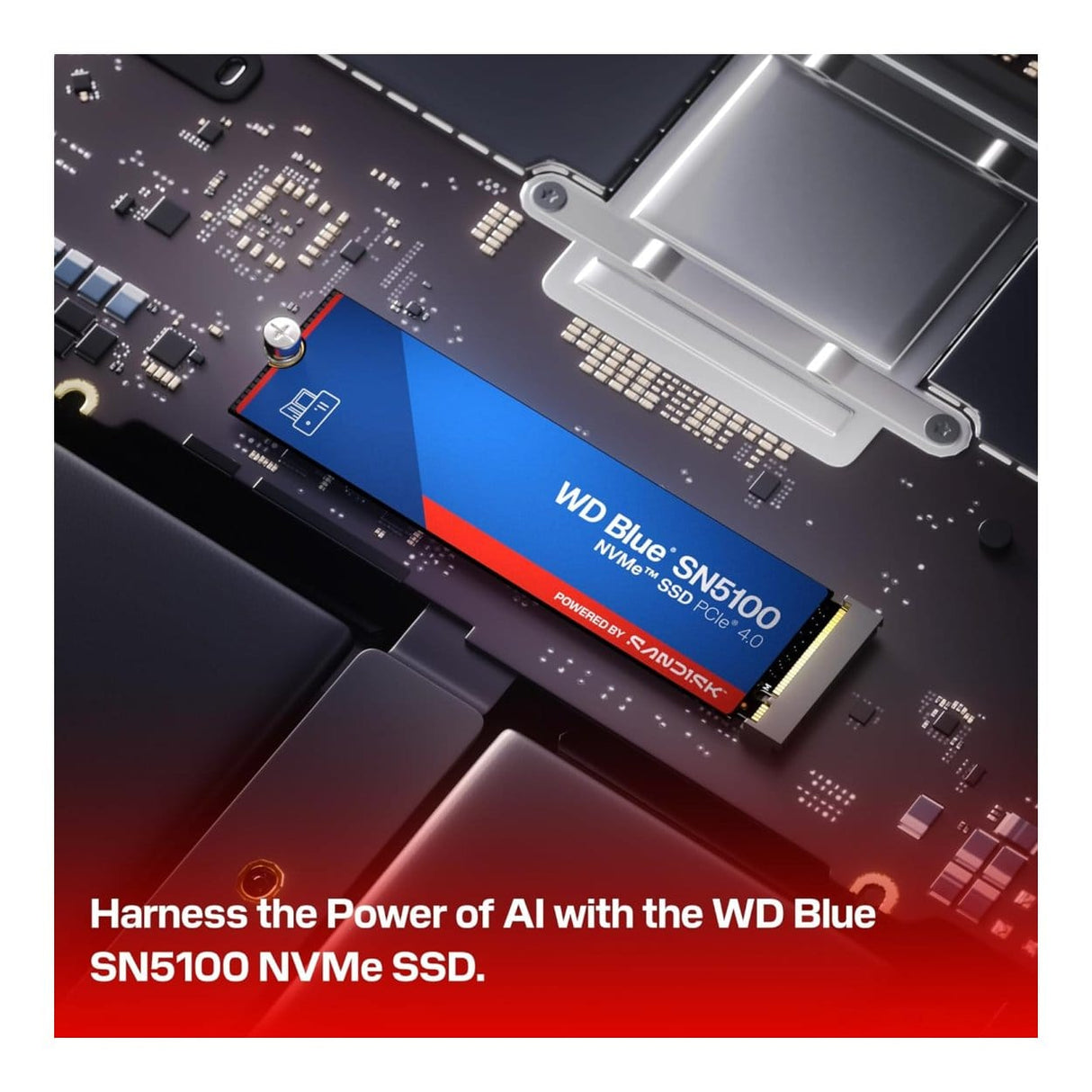 WD Blue SN5100 500GB M.2 2280 PCIe 4.0 NVMe Internal SSD WDS500G5B0E