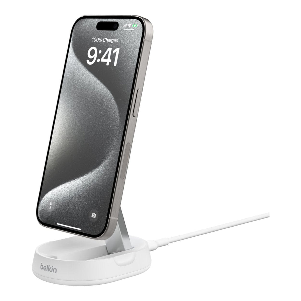 Belkin BoostCharge Pro 15W Convertible Magnetic Wireless Charging Stand with Qi2 WIA008btWH
