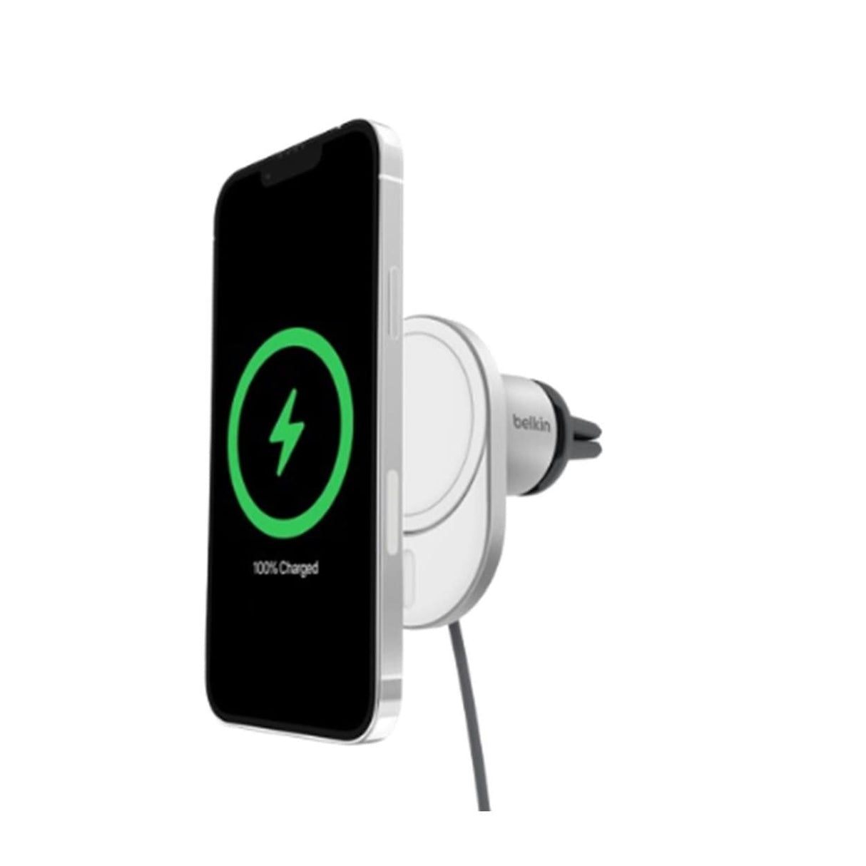 Belkin BoostCharge Pro 15W Magnetic Wireless Car Charger with Qi2 WIC008BTGR-V2