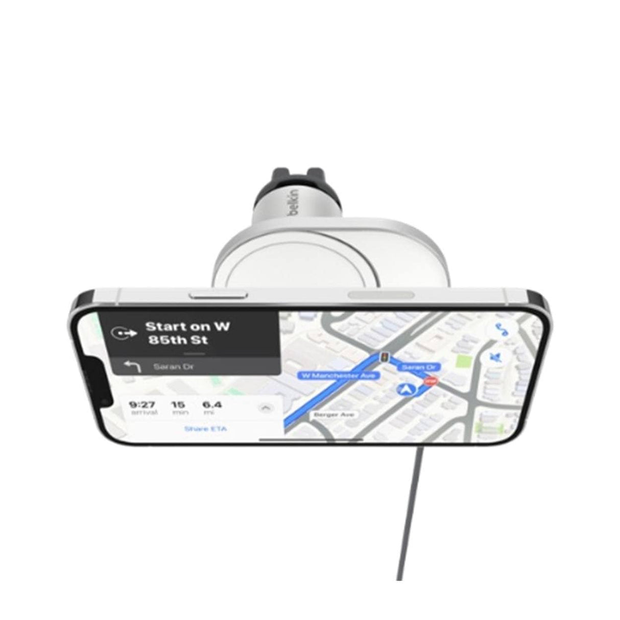 Belkin BoostCharge Pro 15W Magnetic Wireless Car Charger with Qi2 WIC008BTGR-V2