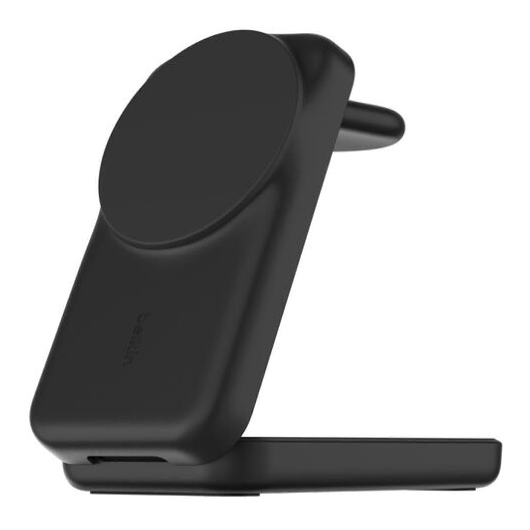 Belkin UltraCharge 25W 3-in-1 Qi2 Square Magnetic Charger Black WIZ036KQBK