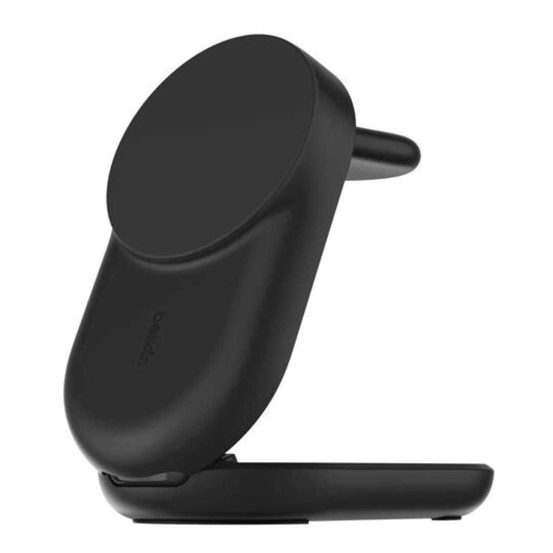 Belkin UltraCharge 25W 3-in-1 Qi2 Round Magnetic Charger Black WIZ037KQBK