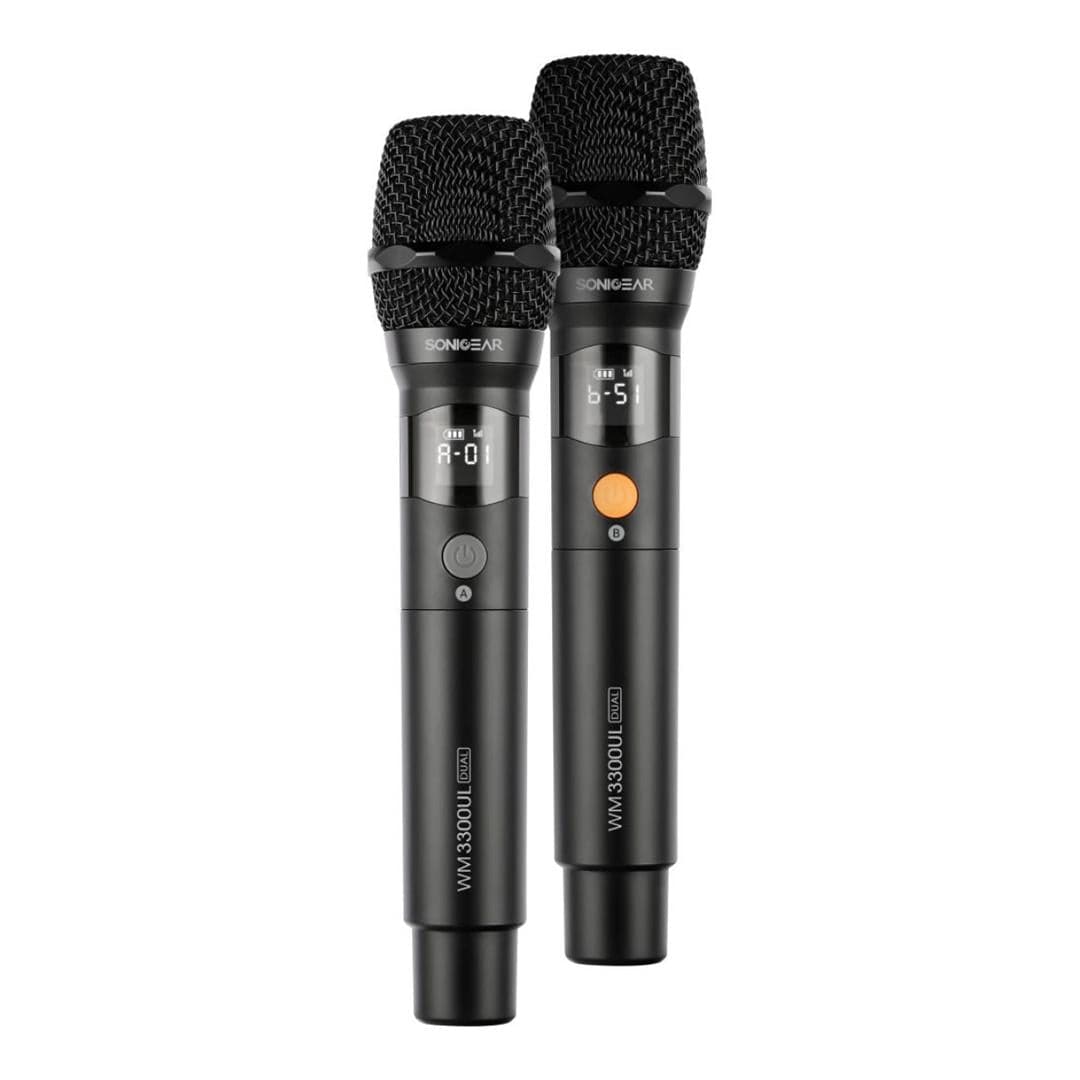 SonicGear WM 3300 UL Dual Professional Wireless Microphone Obsidian WM3300ULDUALOBS