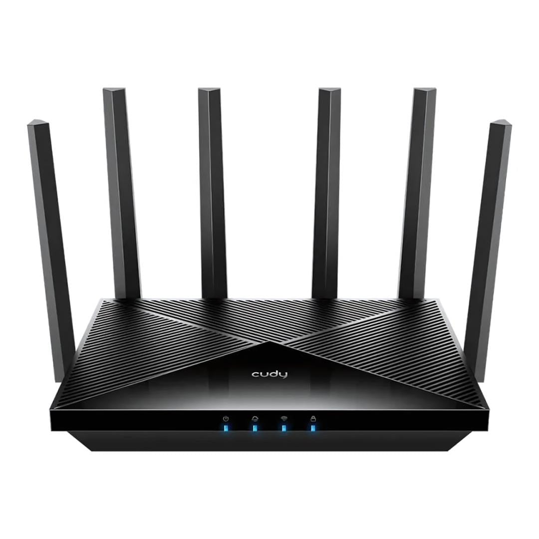 Cudy WR6500 Wireless Router - Dual-band 2.4GHz and 5GHz Gigabit Ethernet Black