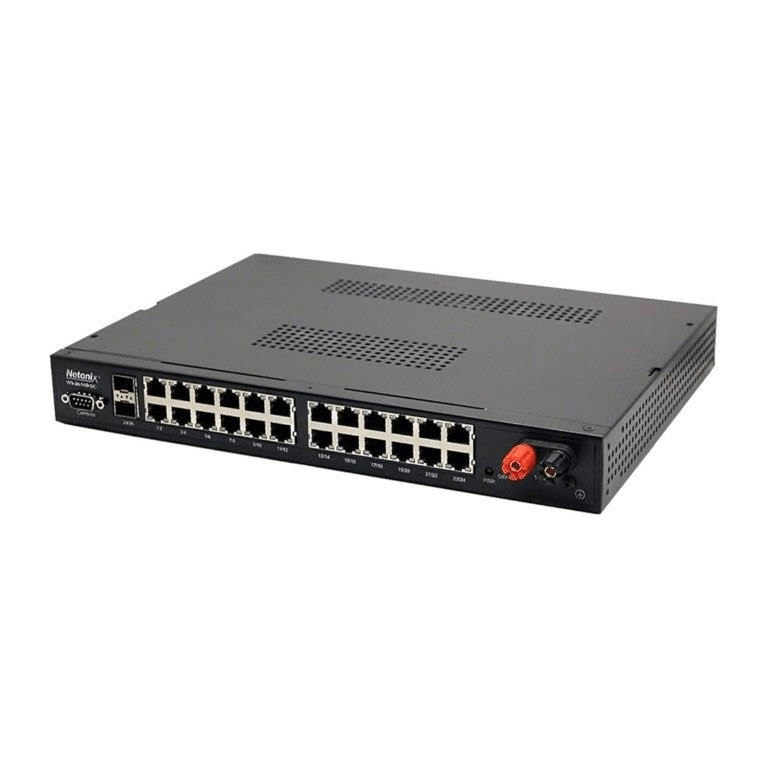 Netonix 24-port GbE PoE Managed WISP Switch with 2x SFP Ports WS-26-500-DC